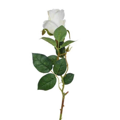 Ruža – vetvička 67 cm white K343